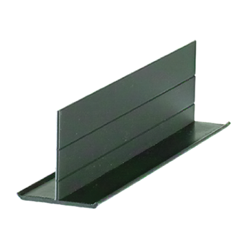 Strut Krack cable divider insert component — black plastic raceway divider for 1-5/8 inch strut channel