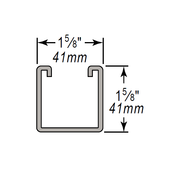 Wesanco-ZSI.com: 1-5/8 x 1-5/8 Channel 12ga