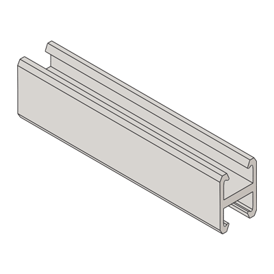 W801PF |  1-5/8" x 2-1/4" Channel Solid or Small Slots