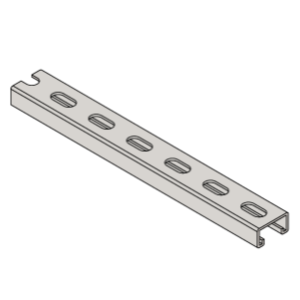 W900 Pre-Cut - 1-5/8" x 7/8" 12 Ga.,  Channel w/Short Slots