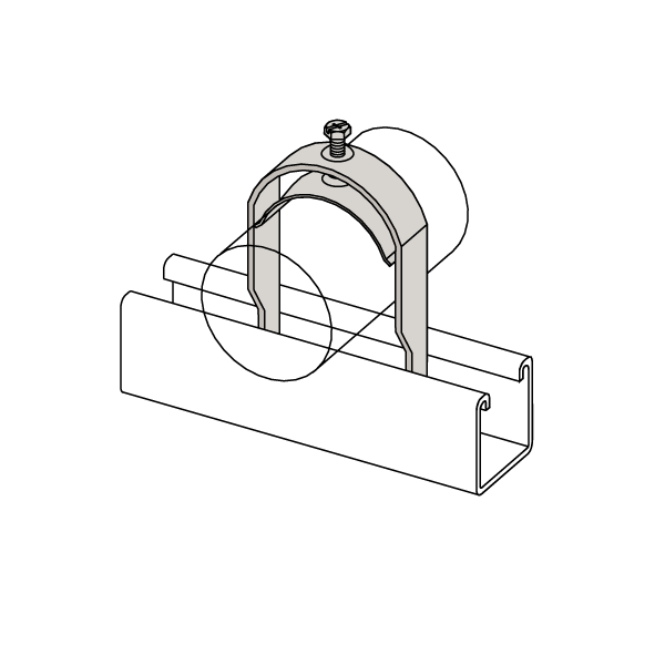 BMU Series | Rigid Conduit One-Piece Pipe Clamp
