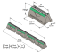 Base W/2-7/16", Pre-Galv. Chan