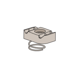 Channel Nut with Short Spring